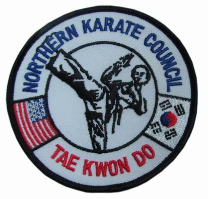 TAE KWON DO Merrow Border logo bordir patch 130 * 30mm