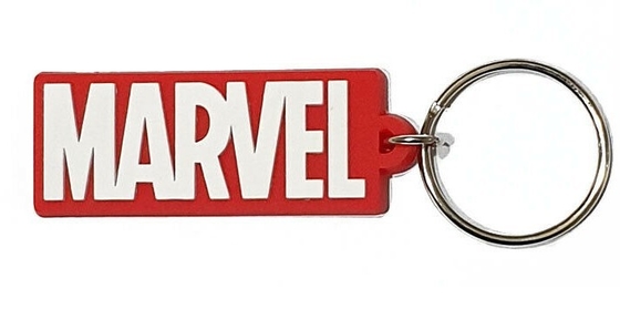 Gantungan Kunci Logo Marvel Avengers Gantungan Kunci Karet PVC