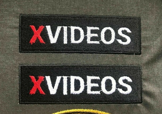 Besi Pada Patch Logo Bordir Twill Felt X VIDEO XVIDEOS Olahraga Lucu