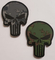 Kait Belakang Karet PVC Patch Punisher Skull Green / Grey Digital Camo Pattern