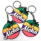 Soft Rubber PVC Keychain Unbreakable 2D Hadiah Promosi Disesuaikan Aloha