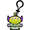 Toy Story gantungan kunci karet pvc Alien Remix Buzz Lightyear PVC Gantungan kunci lembut