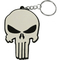 Hadiah Promosi Gantungan Kunci PVC Karet Kustom Logo Marvel Punisher Sentuhan Lembut
