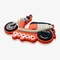 Magnet Kulkas PVC Tambalan Karet Kustom Sepeda Motor Gogoro yang Dipersonalisasi