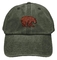 Black Bear Hat bordir dengan 5 panel Baseball Cap Logo bordir dengan 6 eyelets