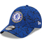 Cap Logo Bersulam Berwarna Biru Dengan Pandang Prakarsa Chelsea Football Club 9FORTY Marbled Baseball Cap