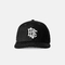 Gaya topi bisbol dengan mahkota profil tinggi, topi logo bordir