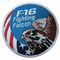 4 '' F-16 Fighting Falcon Iron Di Patch Bordir
