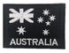 Australia Flag Pattern Laser Merrow Border Bordir Patch dukungan velcro