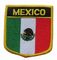 Bendera Meksiko Twill Latar Belakang Patch Bordir Kustom 12C Bisa Dicuci