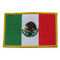 Bendera Meksiko Twill Latar Belakang Patch Bordir Kustom 12C Bisa Dicuci