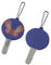 Timbul PMS Warna PVC Gantungan Kunci Kalung Mutiara Satu / Kedua Sisi Logo 8C