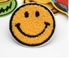Chenille Smiley Face Patch - Setrika Pada Chenille Patch Smile Fashion Patch - Kuning