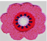 2 &quot;Pink Fuchsia Chenille Floral Flower Bordir Menjahit Pada Patch