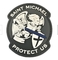 Saint Michael Lindungi Kami Patch Moral PVC Kustom Lampiran Velcro 10C