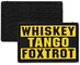 Whiskey Tango Foxtrot WTF 3D PVC Patch Taktis Militer 3D Patch Warna Pantone