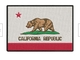 Bendera Republik California Besi Bordir Pada Patch Twill Fabric Merrow Border