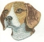 3 &quot;Beagle Dog Bordir Patch Bahan Chenille 9 Warna Merrowed Edge